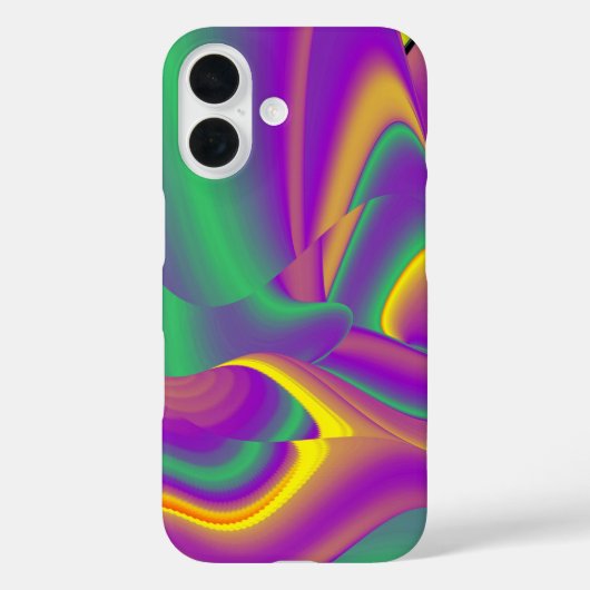 カラー魔法抽象芸術3Dレインボワート Case-Mate iPhoneケース (裏面)
