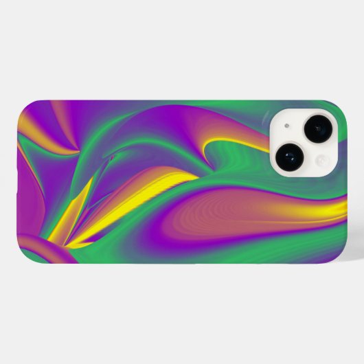 カラー魔法抽象芸術3Dレインボワート Case-Mate iPhoneケース (裏面 (横))