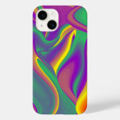 カラー魔法抽象芸術3Dレインボワート Case-Mate iPhoneケース (裏面)