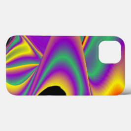 カラー魔法抽象芸術3Dレインボワート iPhone 13ケース