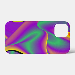 カラー魔法抽象芸術3Dレインボワート iPhone 13 MINIケース