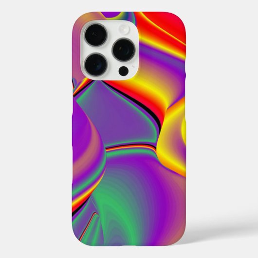 カラー魔法抽象芸術3Dレインボワート Case-Mate iPhoneケース (裏面)