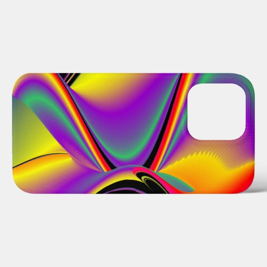 カラー魔法抽象芸術3Dレインボワート Case-Mate iPhoneケース (裏面 (横))