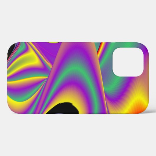カラー魔法抽象芸術3Dレインボワート Case-Mate iPhoneケース (裏面 (横))