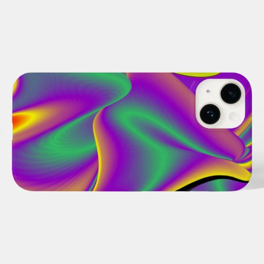 カラー魔法抽象芸術3Dレインボワート Case-Mate iPhoneケース (裏面 (横))