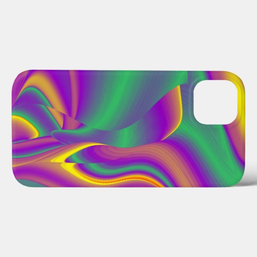 カラー魔法抽象芸術3Dレインボワート Case-Mate iPhoneケース (裏面 (横))