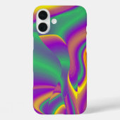 カラー魔法抽象芸術3Dレインボワート Case-Mate iPhoneケース (裏面)