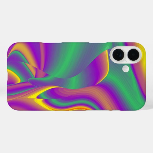 カラー魔法抽象芸術3Dレインボワート Case-Mate iPhoneケース (裏面 (横))