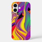 カラー魔法抽象芸術3Dレインボワート Case-Mate iPhoneケース (裏面)