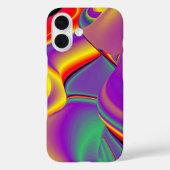 カラー魔法抽象芸術3Dレインボワート Case-Mate iPhoneケース (裏面)