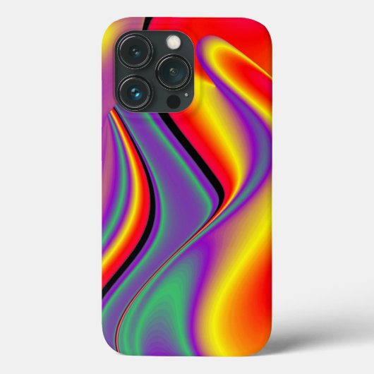 カラー魔法抽象芸術3Dレインボワート Case-Mate iPhoneケース (裏面)