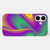 カラー魔法抽象芸術3Dレインボワート Case-Mate iPhoneケース (裏面 (横))
