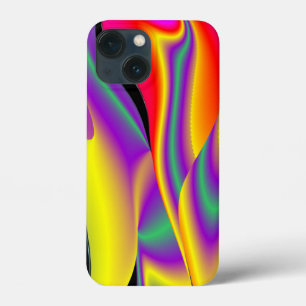 カラー魔法抽象芸術3Dレインボワート iPhone 13 MINIケース