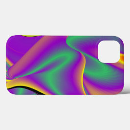 カラー魔法抽象芸術3Dレインボワート iPhone 13ケース