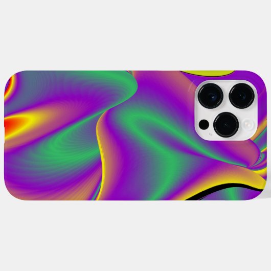 カラー魔法抽象芸術3Dレインボワート Case-Mate iPhoneケース (裏面 (横))