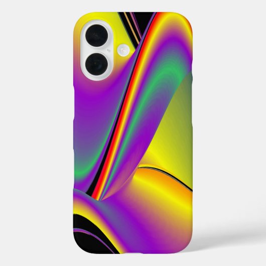 カラー魔法抽象芸術3Dレインボワート Case-Mate iPhoneケース (裏面)
