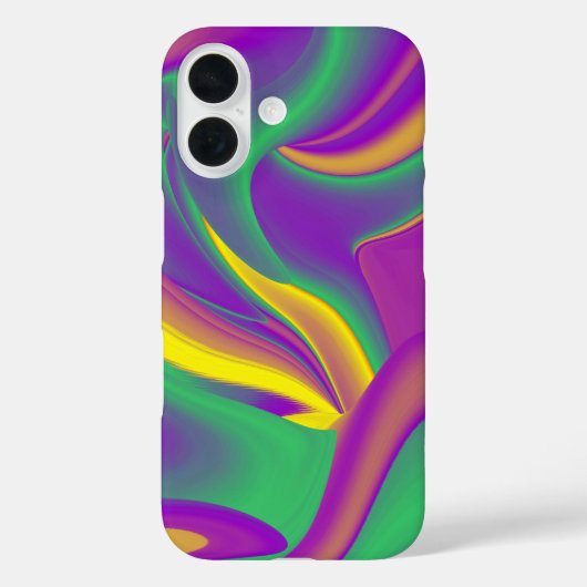 カラー魔法抽象芸術3Dレインボワート Case-Mate iPhoneケース (裏面)