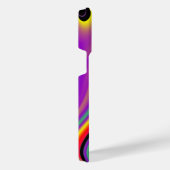 カラー魔法抽象芸術3Dレインボワート iPhoneケース (右側面)