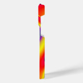 カラー魔法抽象芸術3Dレインボワート iPhoneケース (左側面)