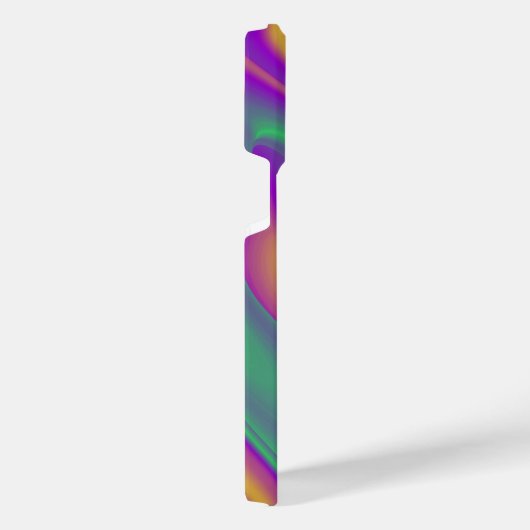 カラー魔法抽象芸術3Dレインボワート iPhoneケース (右側面)
