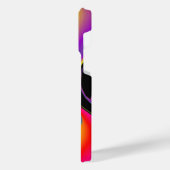 カラー魔法抽象芸術3Dレインボワート iPhoneケース (左側面)