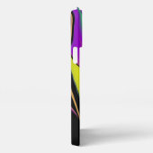 カラー魔法抽象芸術3Dレインボワート iPhoneケース (右側面)