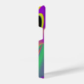 カラー魔法抽象芸術3Dレインボワート iPhoneケース (右側面)