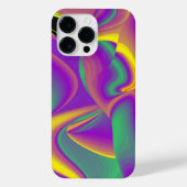 カラー魔法抽象芸術3Dレインボワート iPhoneケース (裏面)