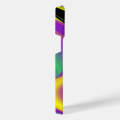 カラー魔法抽象芸術3Dレインボワート iPhoneケース (右側面)