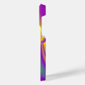 カラー魔法抽象芸術3Dレインボワート iPhoneケース (左側面)