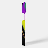 カラー魔法抽象芸術3Dレインボワート iPhoneケース (右側面)