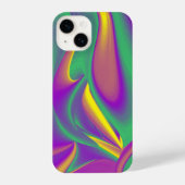 カラー魔法抽象芸術3Dレインボワート iPhoneケース (裏面)