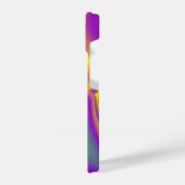 カラー魔法抽象芸術3Dレインボワート iPhoneケース (左側面)
