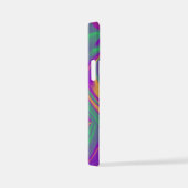 カラー魔法抽象芸術3Dレインボワート iPhoneケース (右側面)