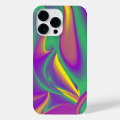 カラー魔法抽象芸術3Dレインボワート iPhoneケース (裏面)