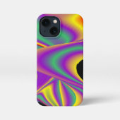 カラー魔法抽象芸術3Dレインボワート iPhoneケース (裏面)