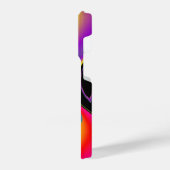 カラー魔法抽象芸術3Dレインボワート iPhoneケース (左側面)