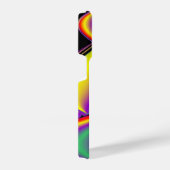 カラー魔法抽象芸術3Dレインボワート iPhoneケース (右側面)