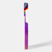 カラー魔法抽象芸術3Dレインボワート iPhoneケース (左側面)