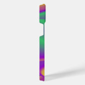 カラー魔法抽象芸術3Dレインボワート iPhoneケース (右側面)