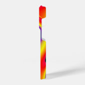 カラー魔法抽象芸術3Dレインボワート iPhoneケース (左側面)