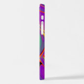 カラー魔法抽象芸術3Dレインボワート iPhoneケース (左側面)