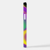 カラー魔法抽象芸術3Dレインボワート iPhoneケース (右側面)