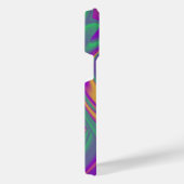 カラー魔法抽象芸術3Dレインボワート iPhoneケース (右側面)