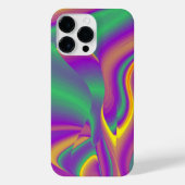 カラー魔法抽象芸術3Dレインボワート iPhoneケース (裏面)