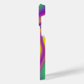カラー魔法抽象芸術3Dレインボワート iPhoneケース (左側面)