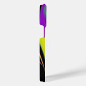 カラー魔法抽象芸術3Dレインボワート iPhoneケース (右側面)