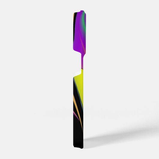 カラー魔法抽象芸術3Dレインボワート iPhoneケース (右側面)