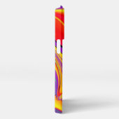 カラー魔法抽象芸術3Dレインボワート iPhoneケース (右側面)