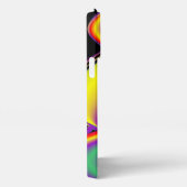 カラー魔法抽象芸術3Dレインボワート iPhoneケース (右側面)